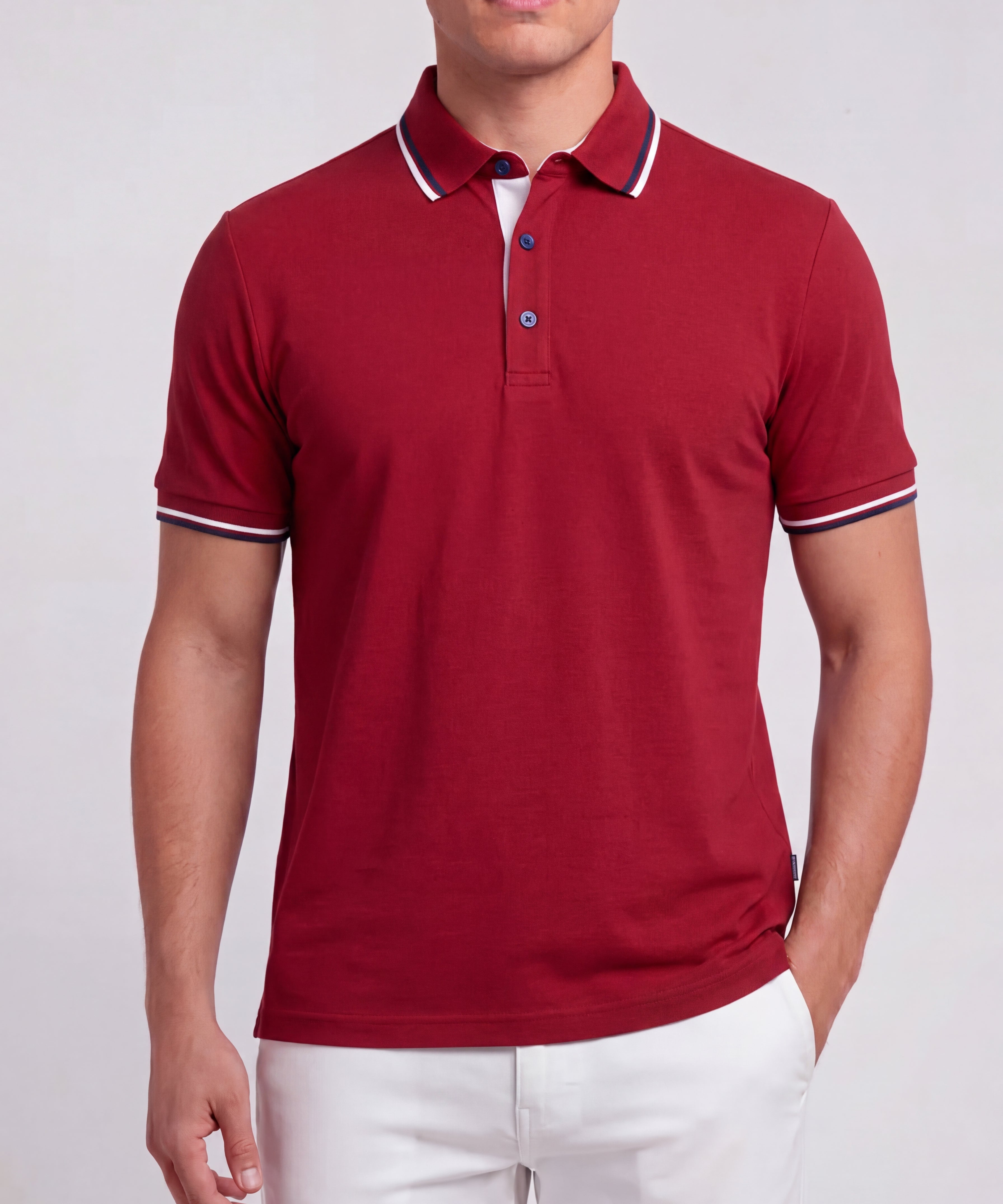 T-shirt polo boutonné - Élégant style casual chic quotidien