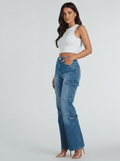 Pantalon Cargo Taille Haute Poches - Style Tendance Confort Élégant