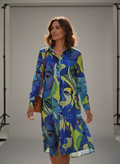 Tunique oversize femme imprimé abstrait – Élégante et confortable