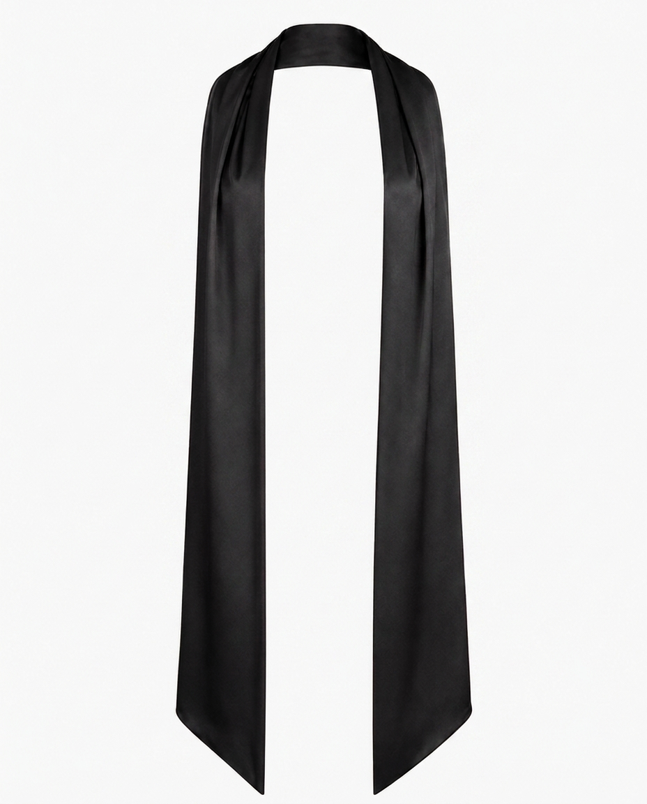 Écharpe en Satin Stretch – Finition Double Épaisseur Accessoire pour Toutes Occasions