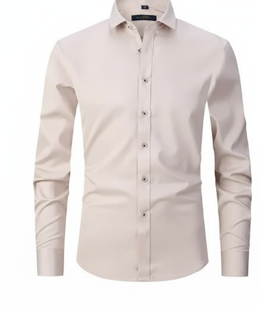 Chemise pour hommes sans repassage avec haute élasticité - George