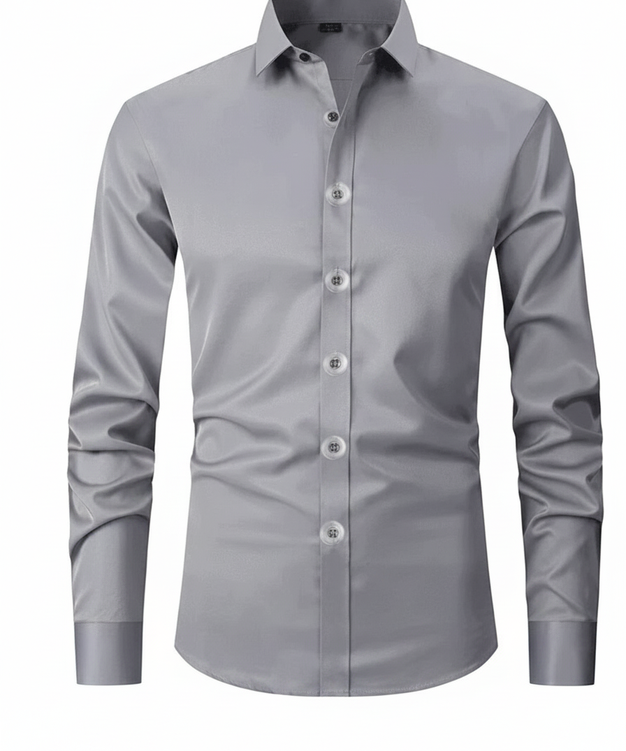 Chemise pour hommes sans repassage avec haute élasticité - George