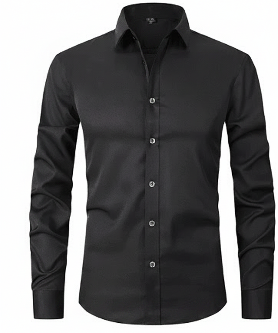 Chemise pour hommes sans repassage avec haute élasticité - George