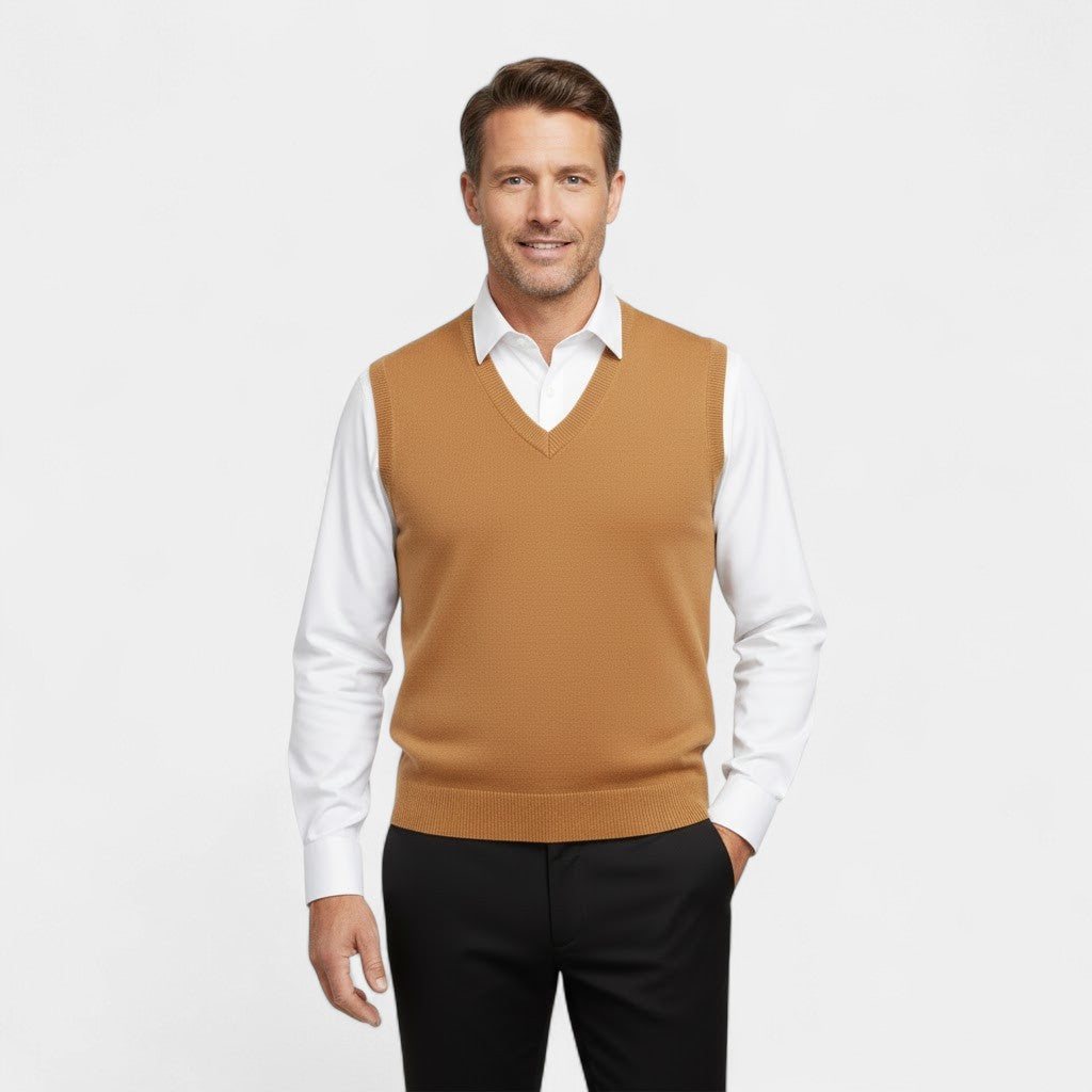 Gilet Sans Manches Homme en Coton – Élégance Minimaliste