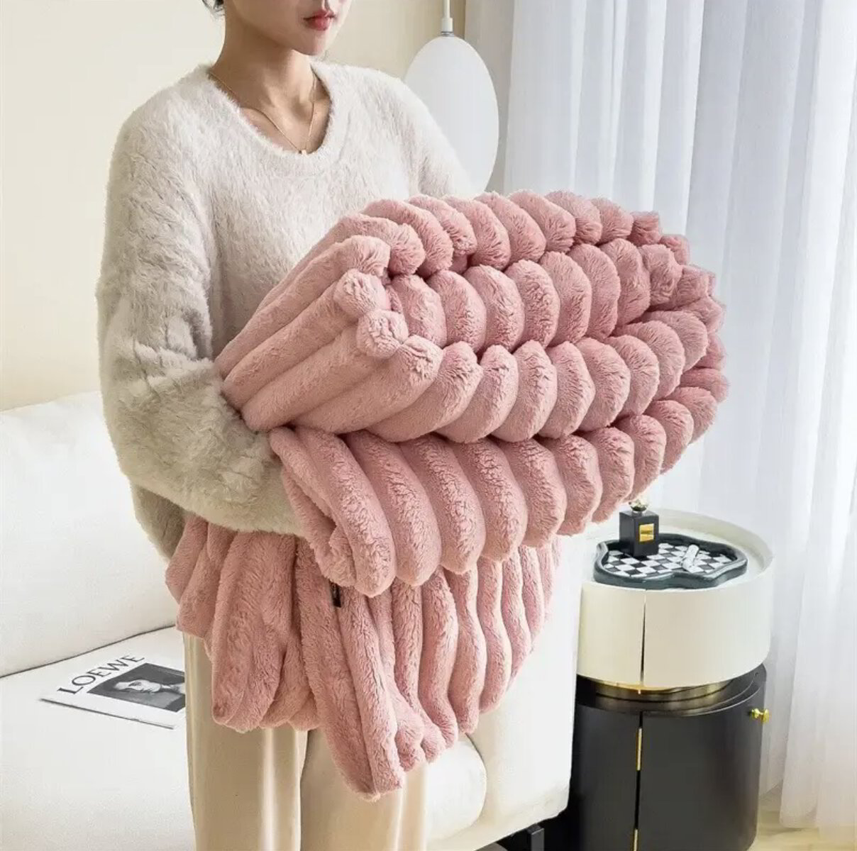 Couverture Douce et Chaude en Peluche