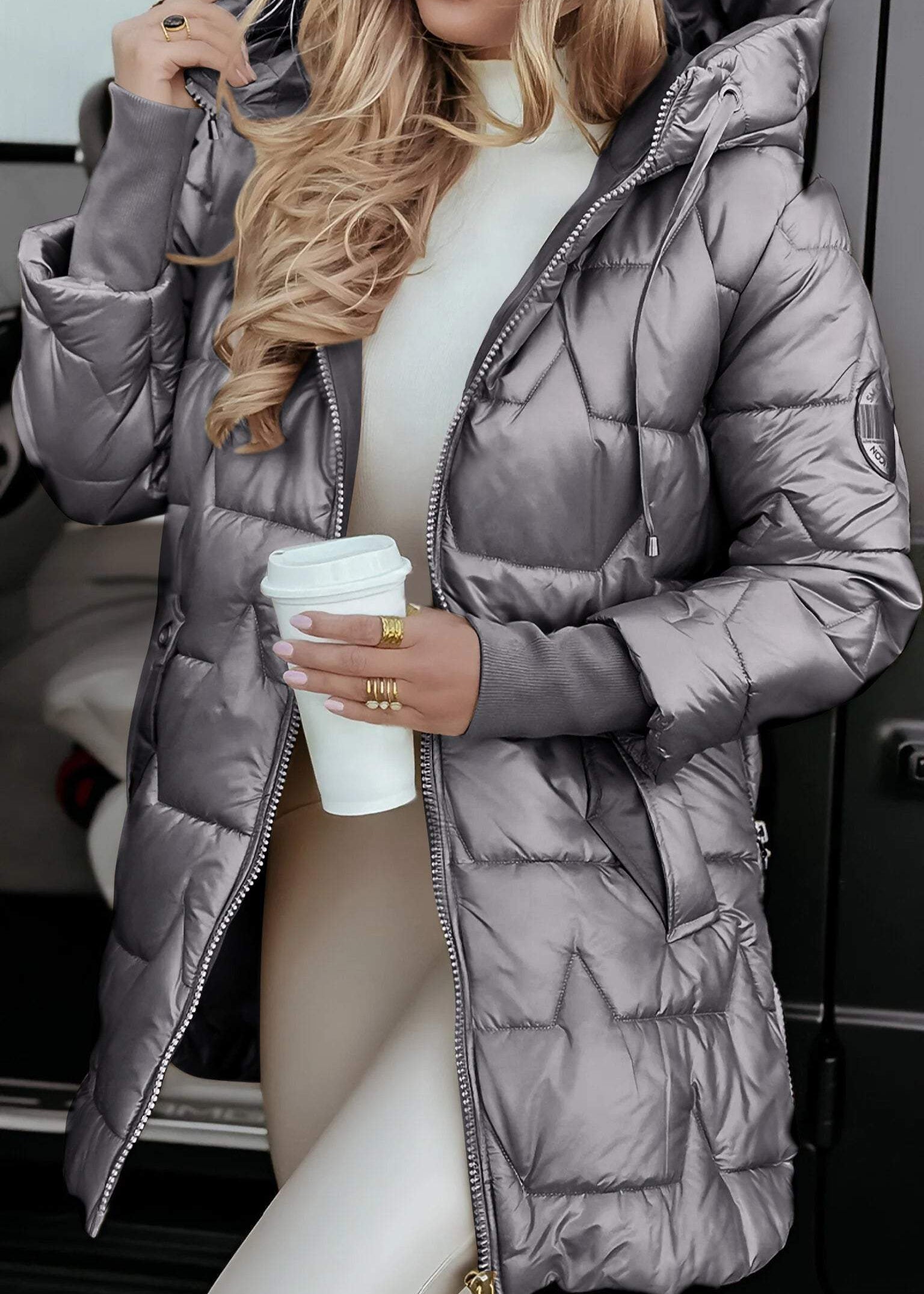 Manteau d’Hiver Élégant & Féminin