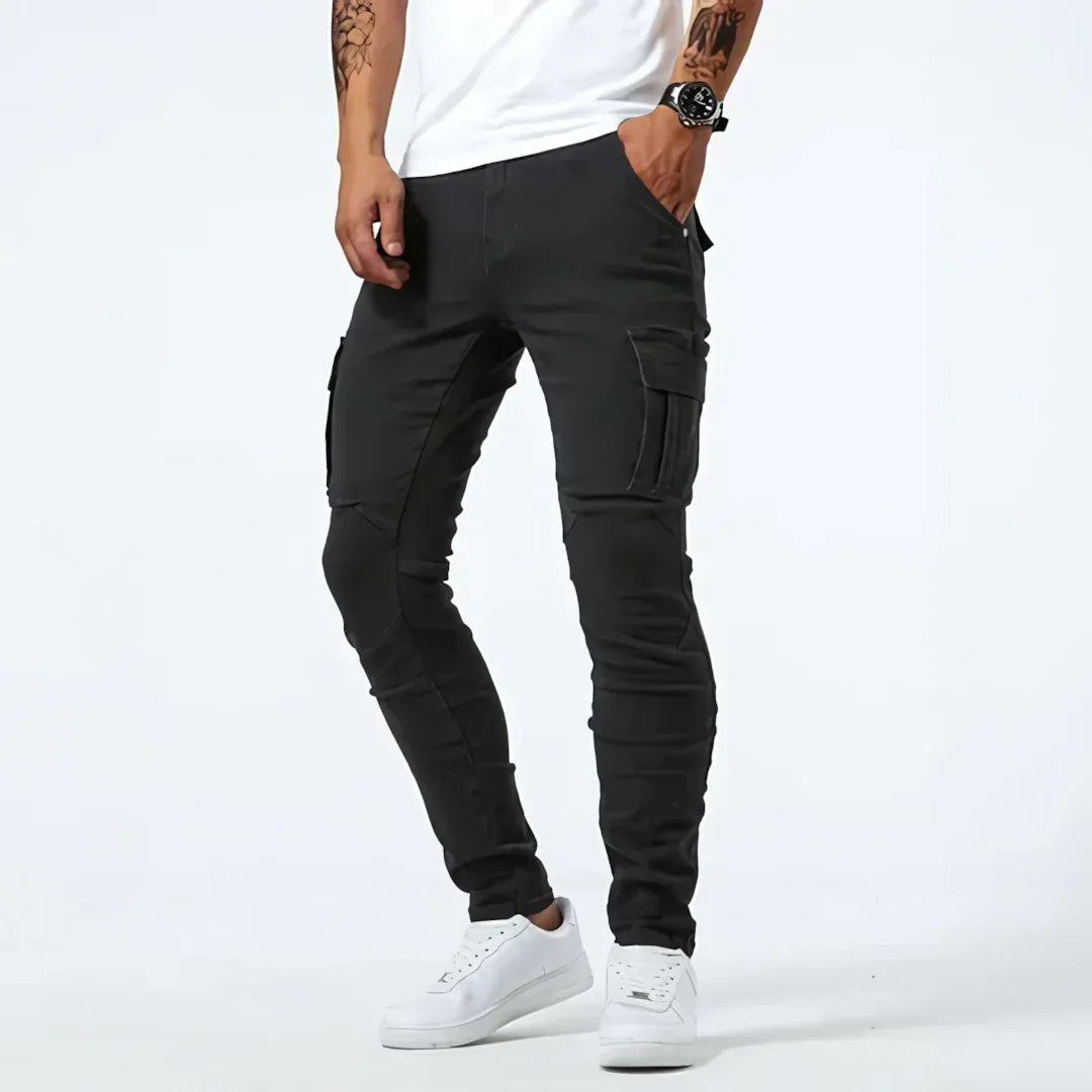 Jean Cargo en Denim Coupe Moderne