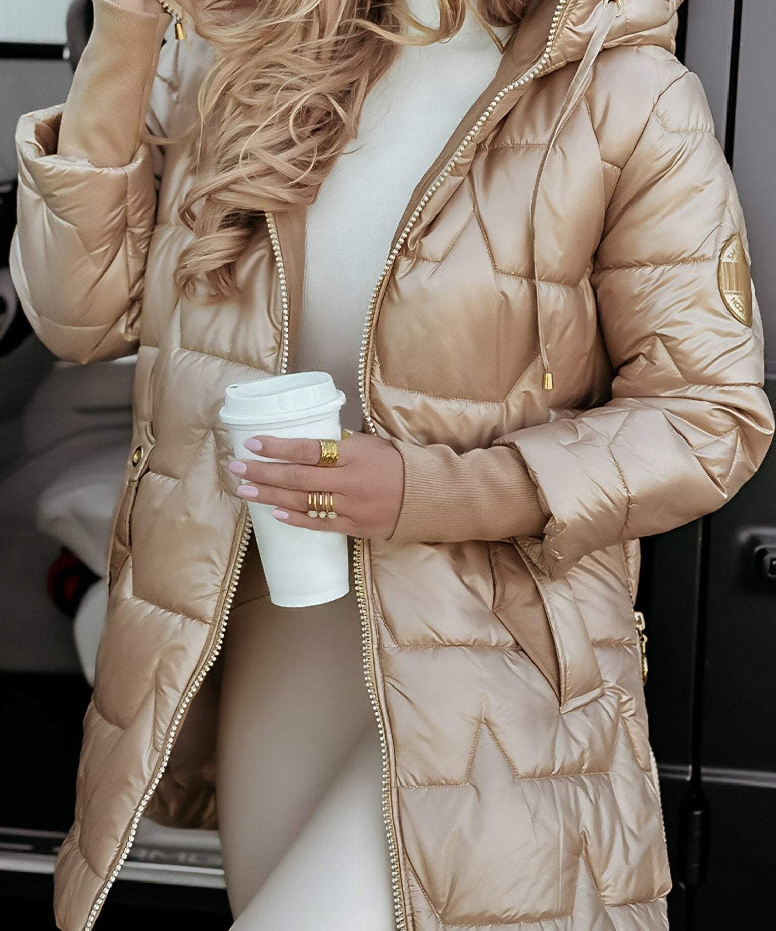 Manteau d’Hiver Élégant & Féminin