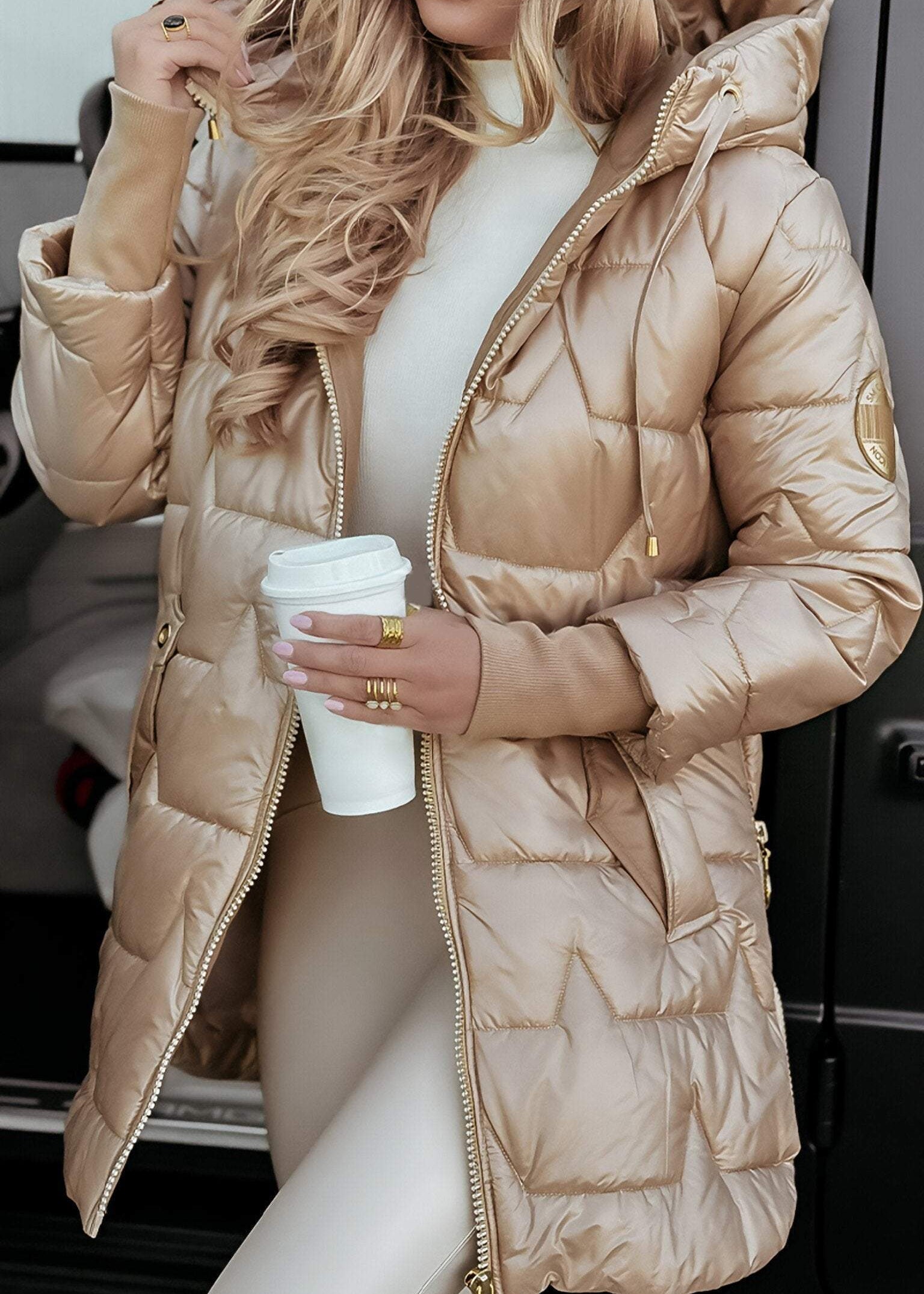 Manteau d’Hiver Élégant & Féminin