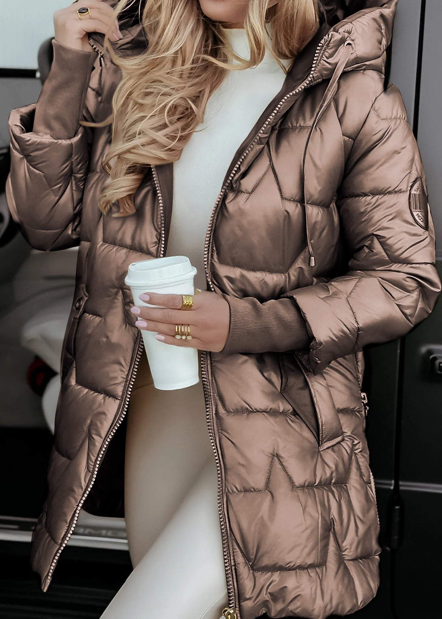 Manteau d’Hiver Élégant & Féminin