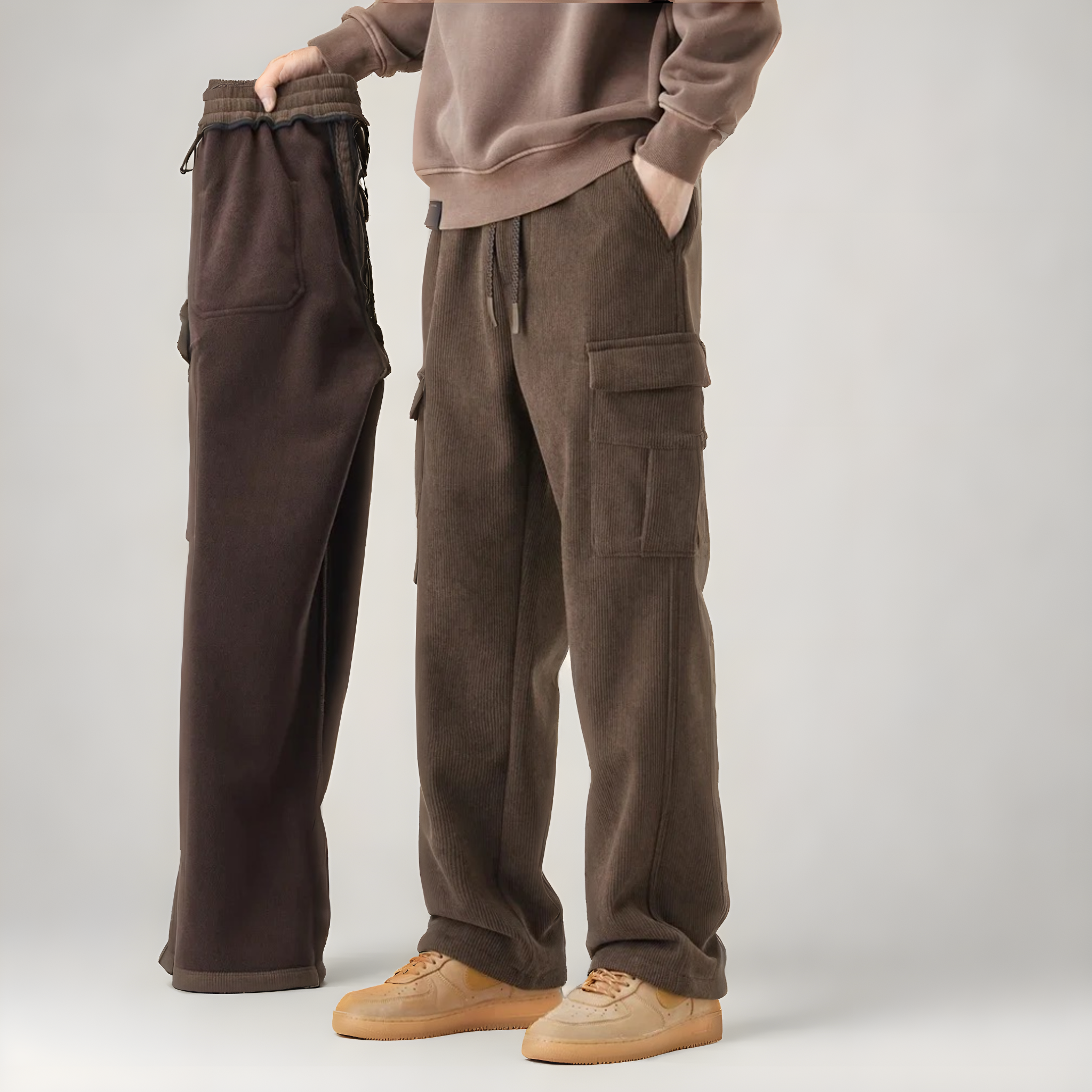 Comfortable Cargo Sweatpants – Pantalon de jogging cargo confortable pour homme
