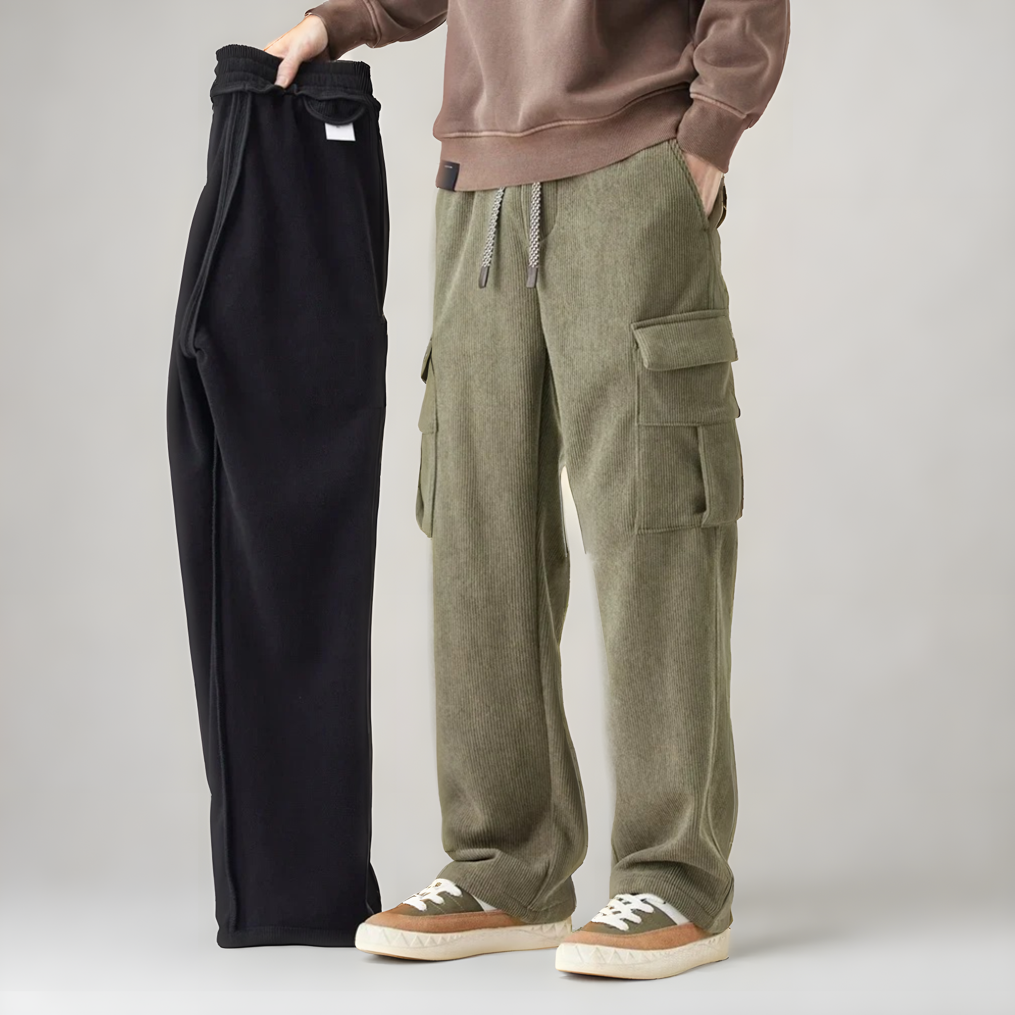 Comfortable Cargo Sweatpants – Pantalon de jogging cargo confortable pour homme