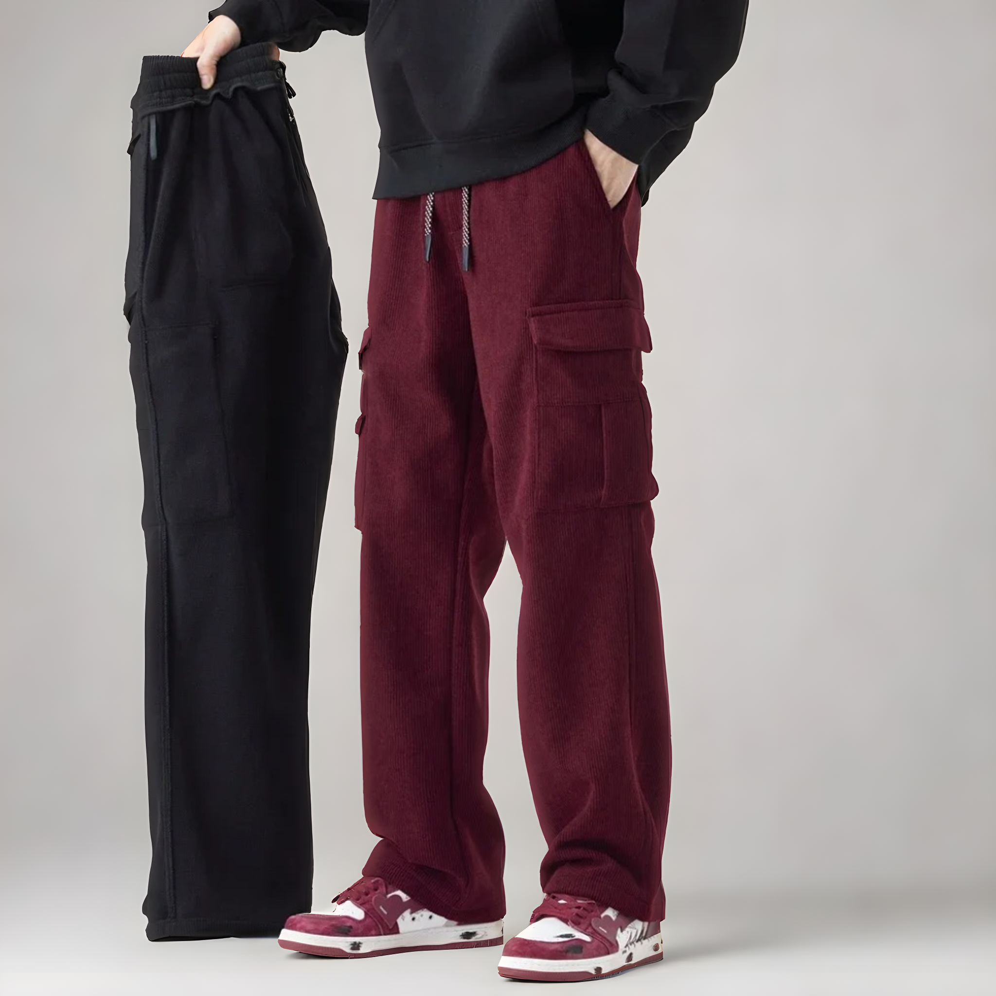 Comfortable Cargo Sweatpants – Pantalon de jogging cargo confortable pour homme