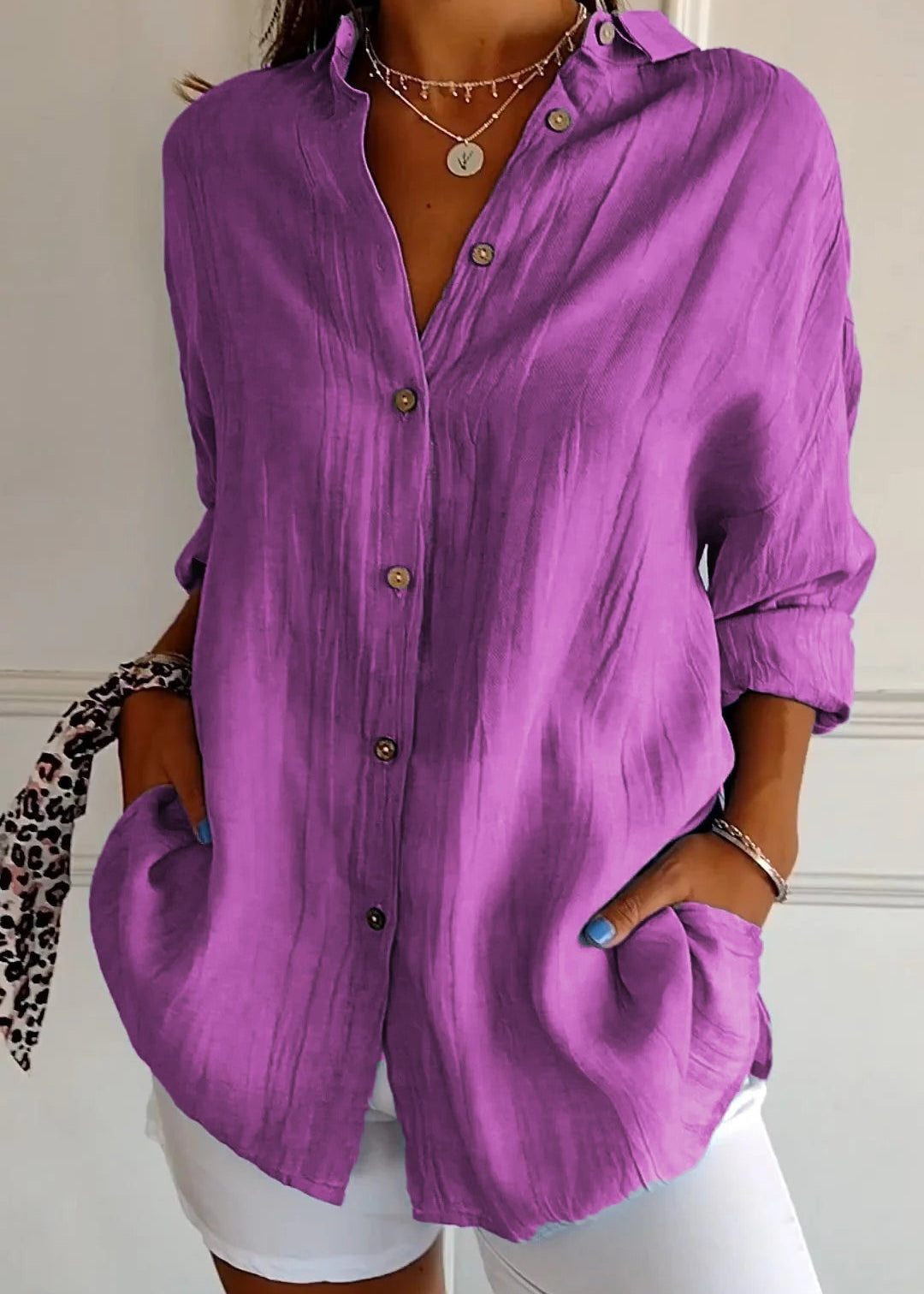 Chemise à Boutons pour Femmes | Été