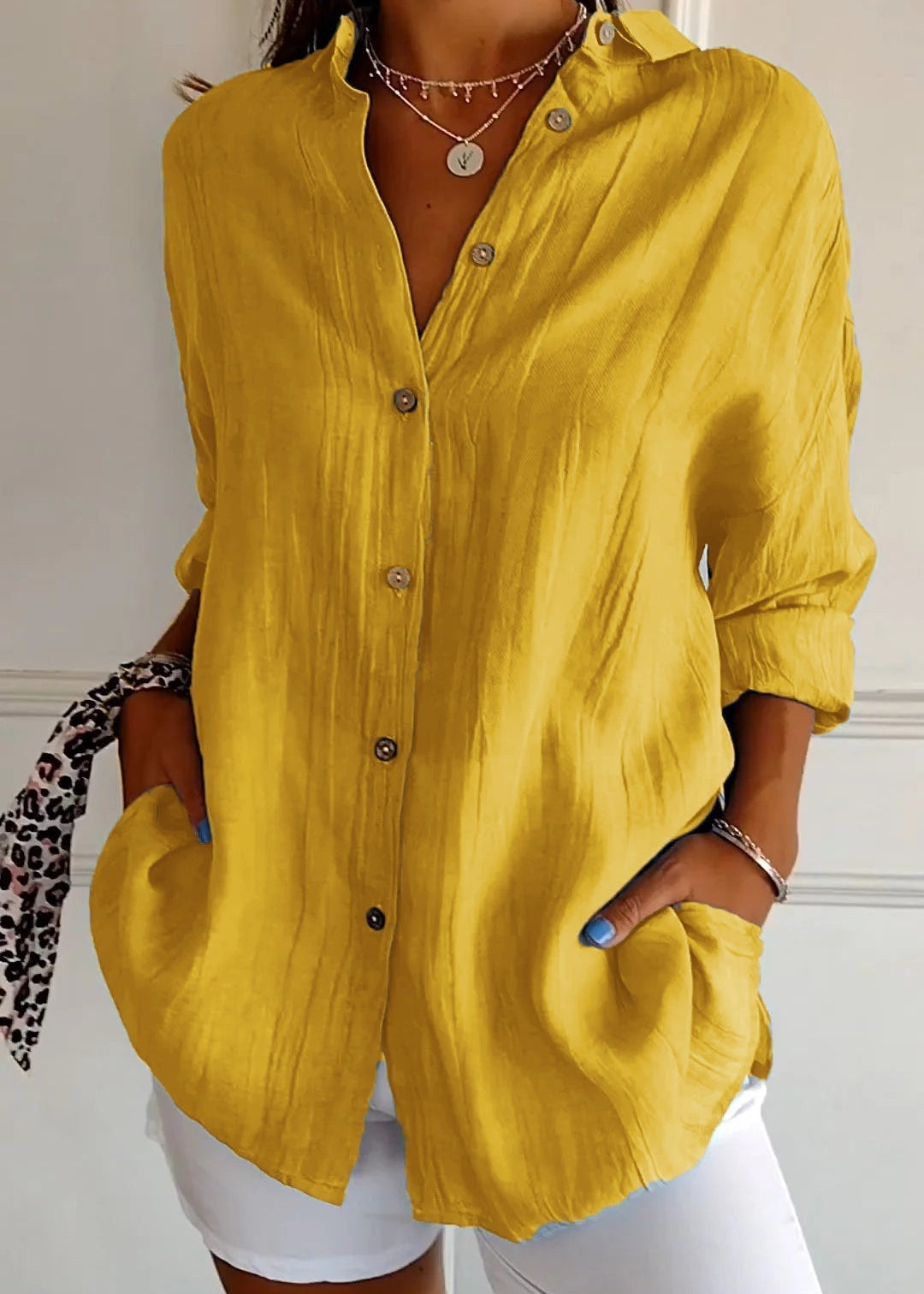 Chemise à Boutons pour Femmes | Été