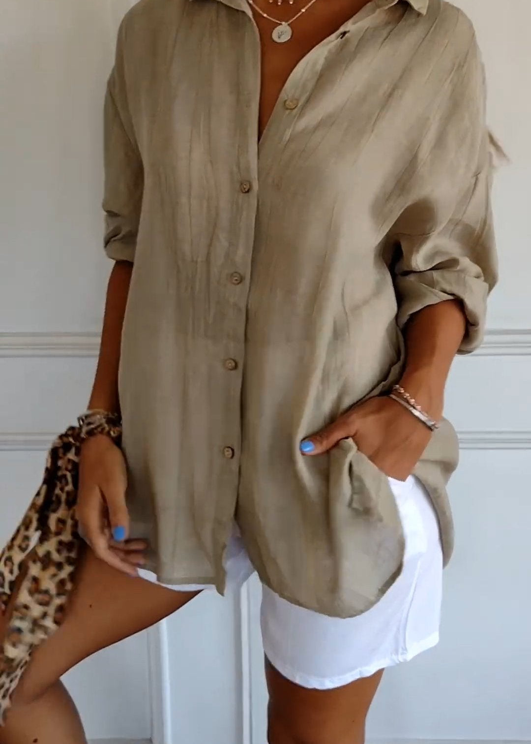 Chemise à Boutons pour Femmes | Été