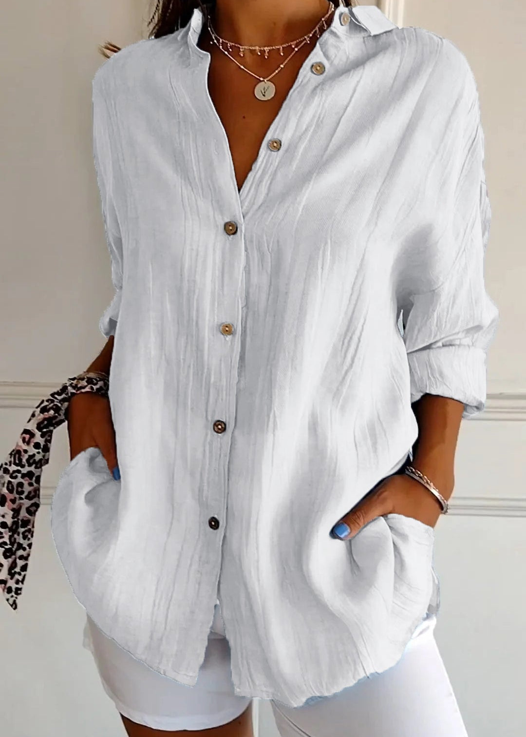 Chemise à Boutons pour Femmes | Été