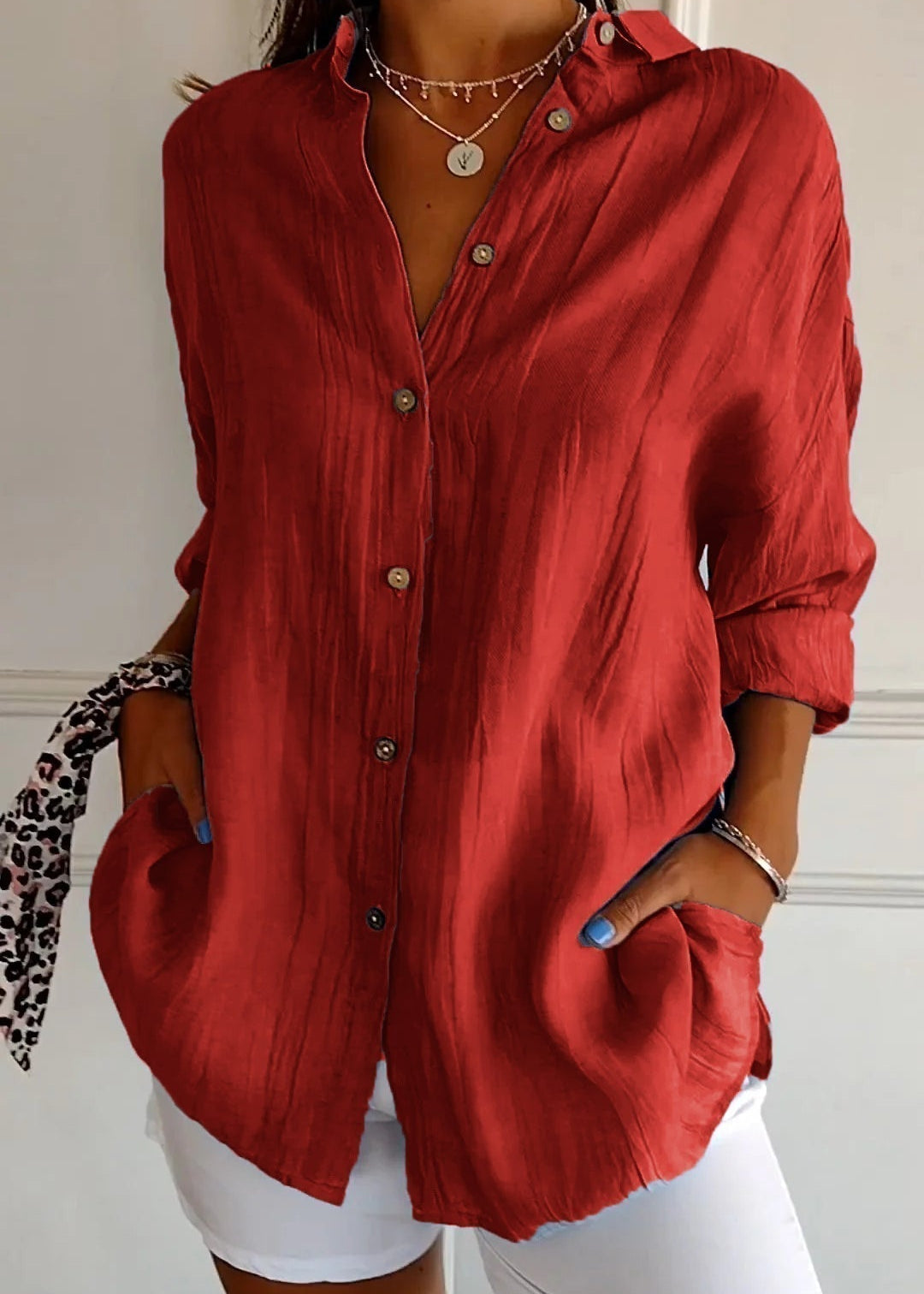 Chemise à Boutons pour Femmes | Été