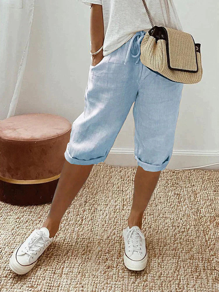 Short en tissu doux et respirant pour femmes