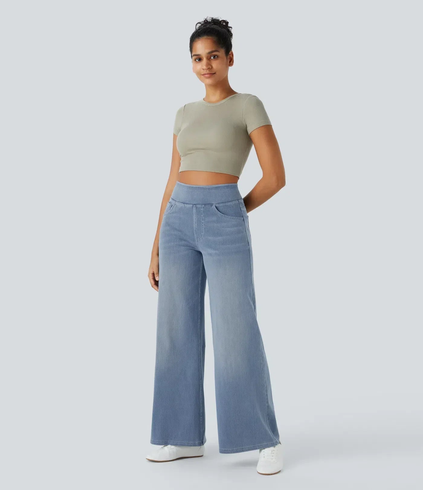 Pantalon Élastique Confortable Taille Haute