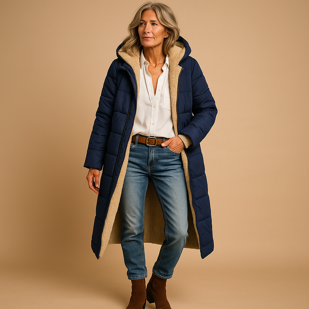 Manteau d'hiver long pour femmes