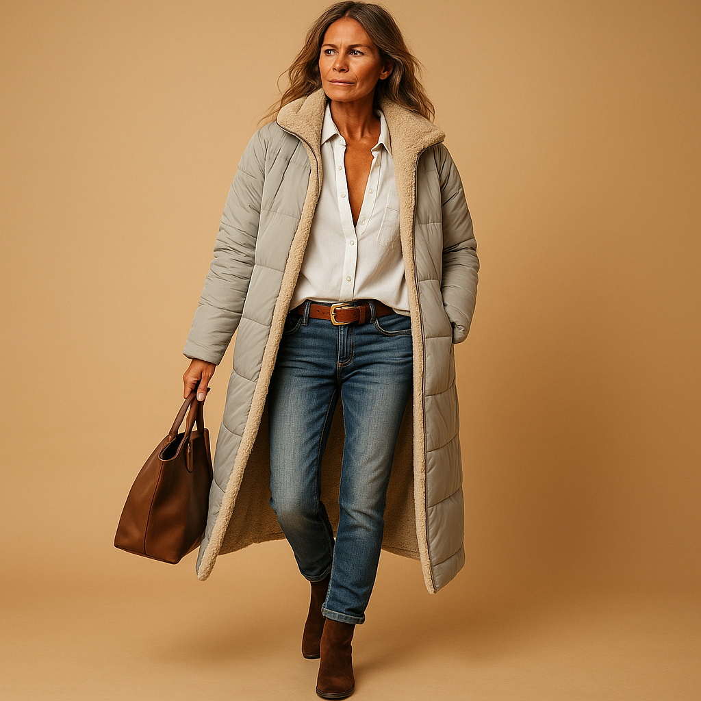 Manteau d'hiver long pour femmes