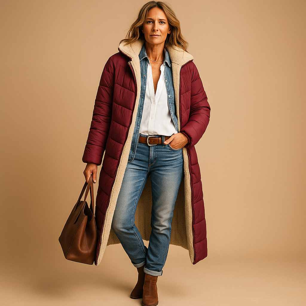 Manteau d'hiver long pour femmes