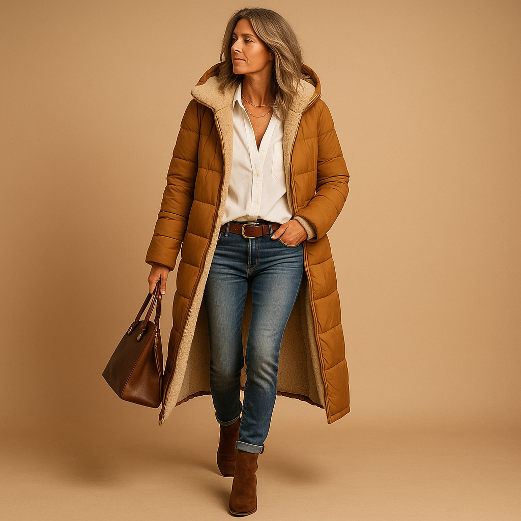Manteau d'hiver long pour femmes