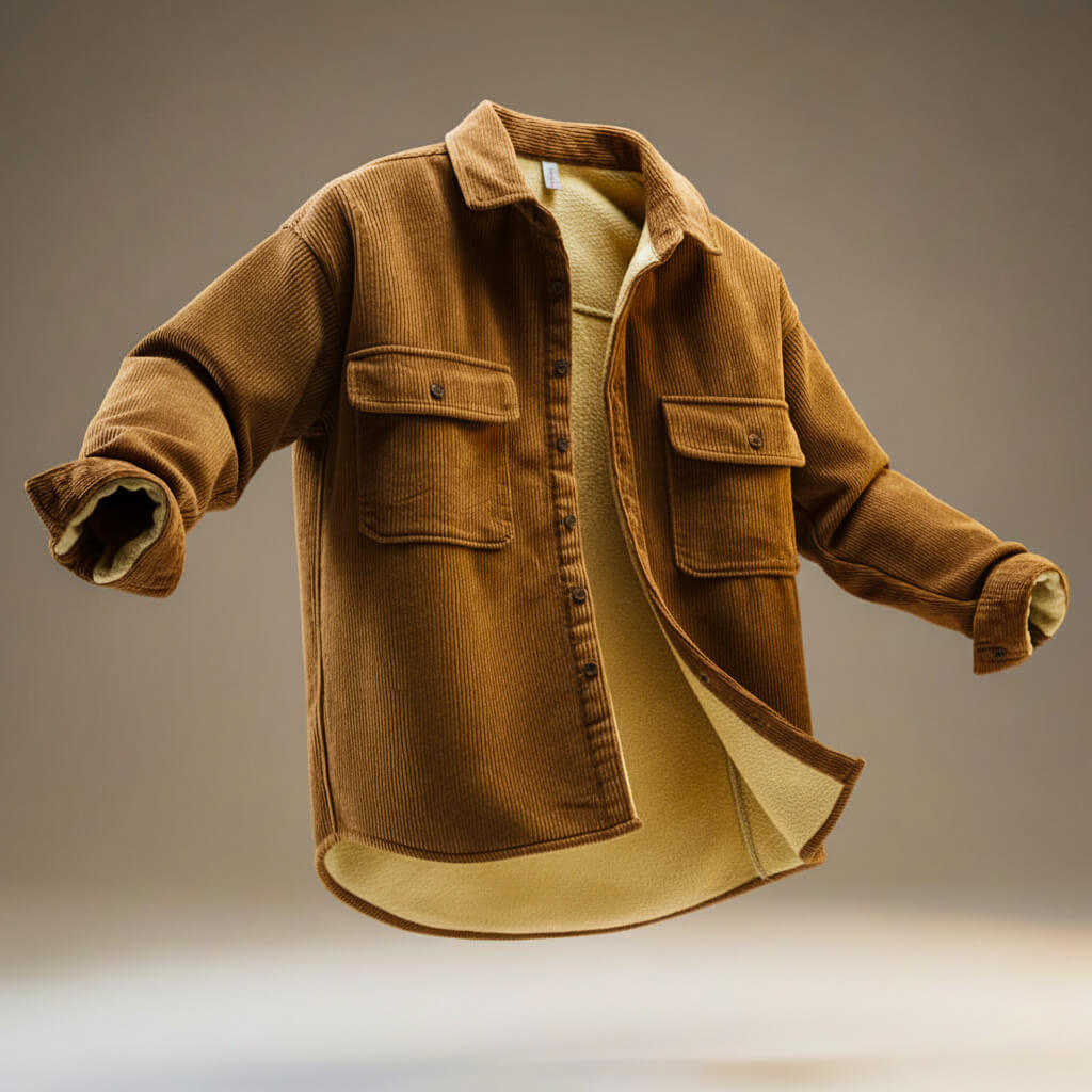 Veste Velours Côtelé & Élégance Hiver