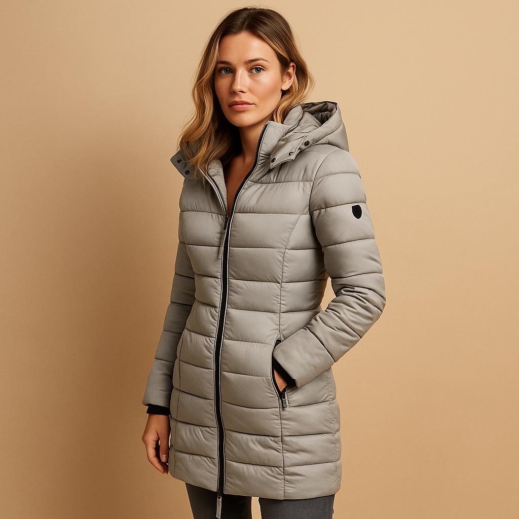 Veste Matelassée Légère Femme avec Capuche pour l’Hiver