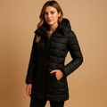 Veste Matelassée Légère Femme avec Capuche pour l’Hiver