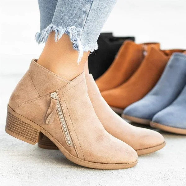 Bottes en cuir de soutien pour femme