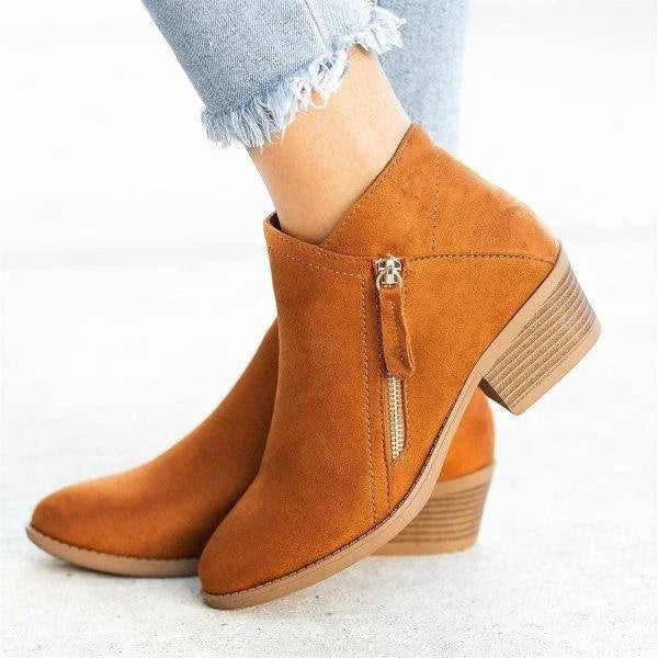 Bottes en cuir de soutien pour femme