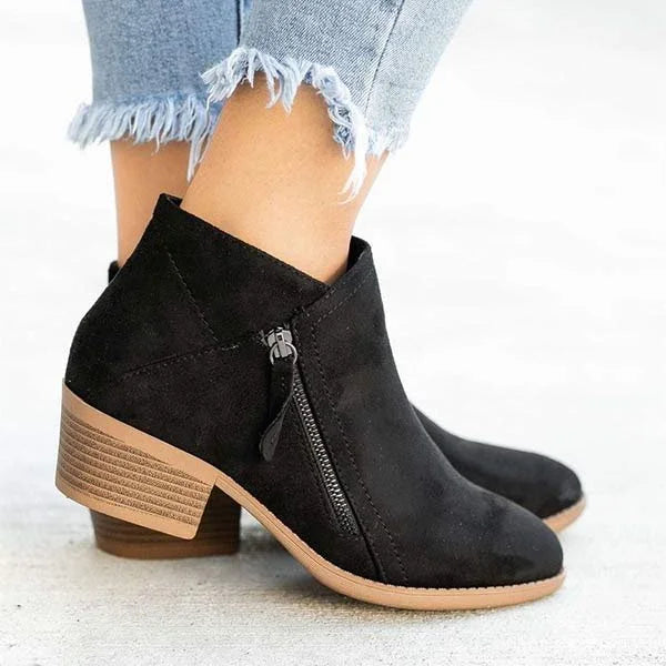 Bottes en cuir de soutien pour femme