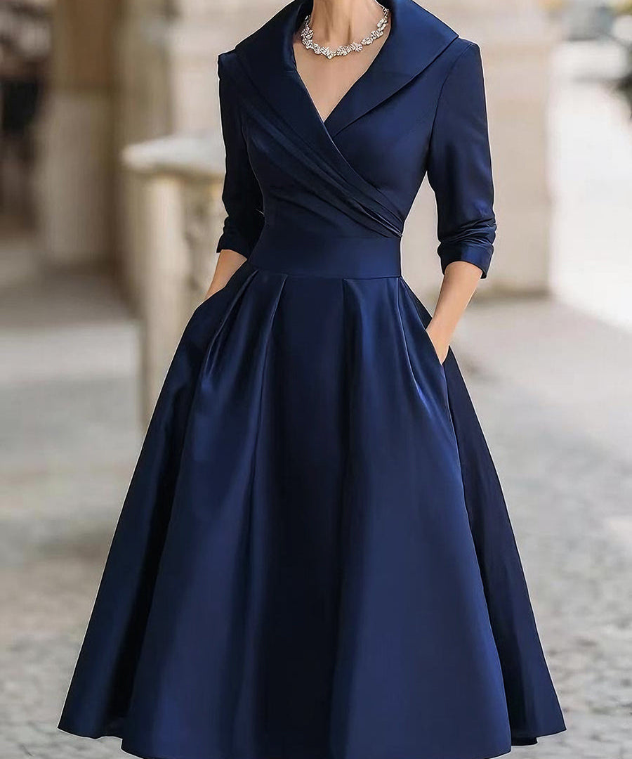 Robe Midi Vintage – Élégance Lumina Vancouver