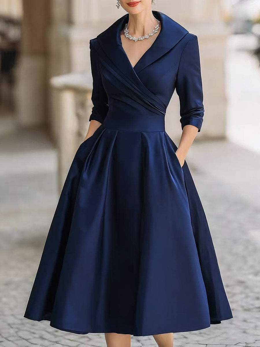 Robe Midi Vintage – Élégance Lumina Vancouver