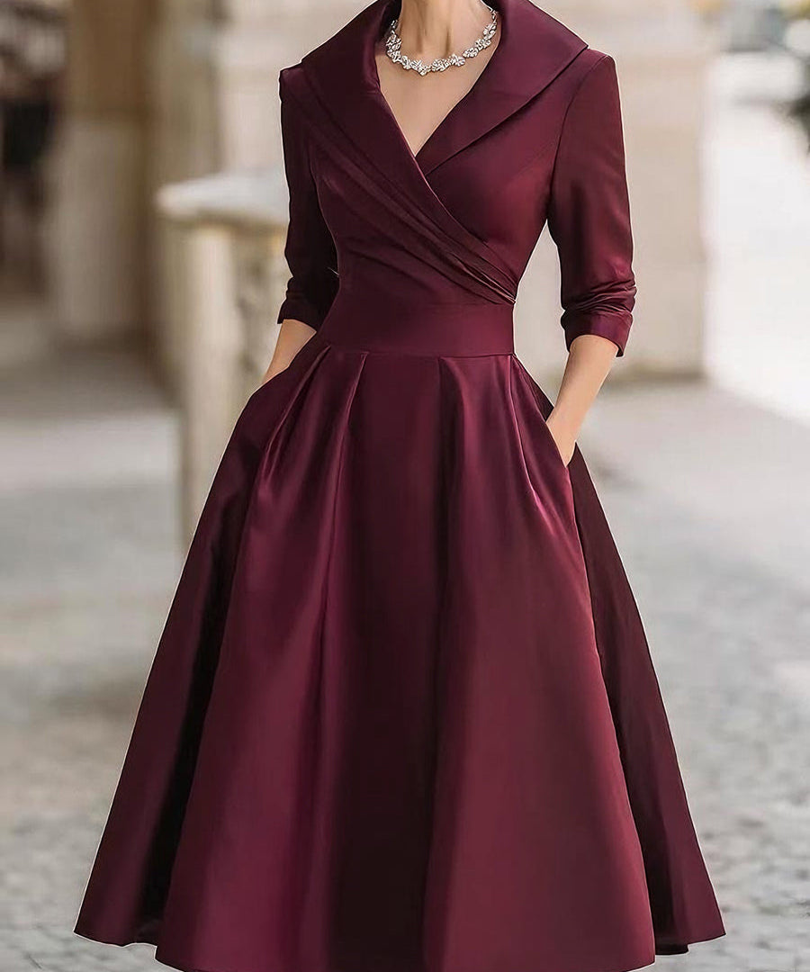 Robe Midi Vintage – Élégance Lumina Vancouver