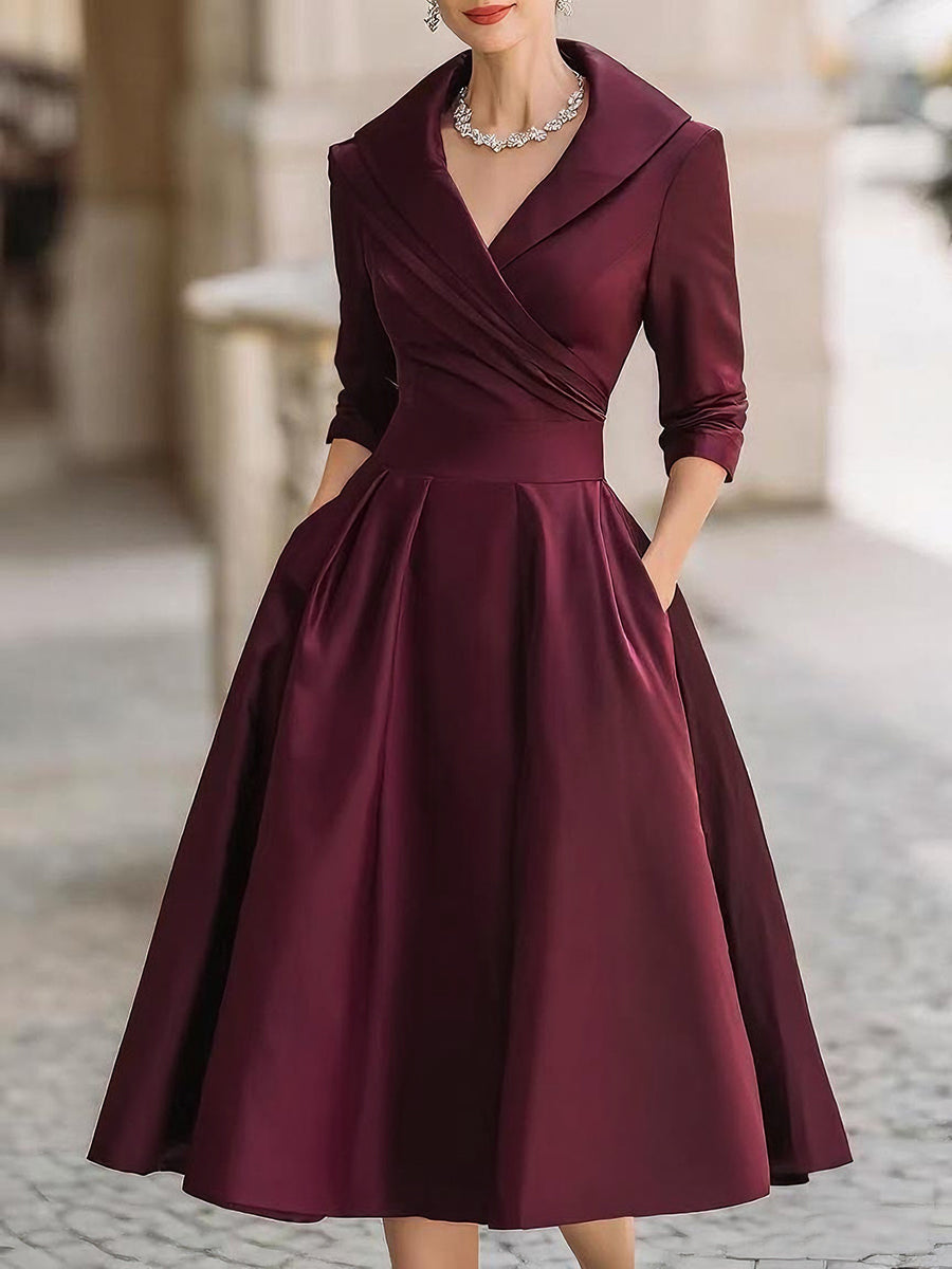Robe Midi Vintage – Élégance Lumina Vancouver