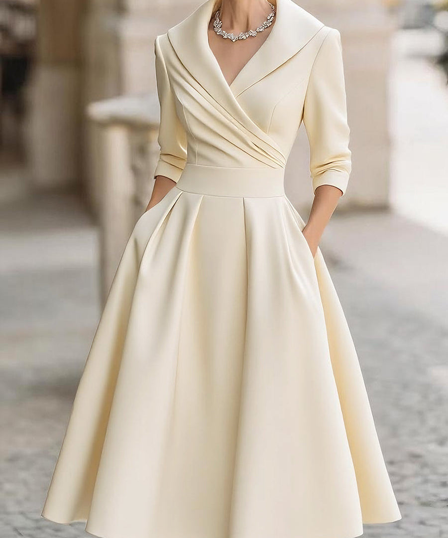 Robe Midi Vintage – Élégance Lumina Vancouver