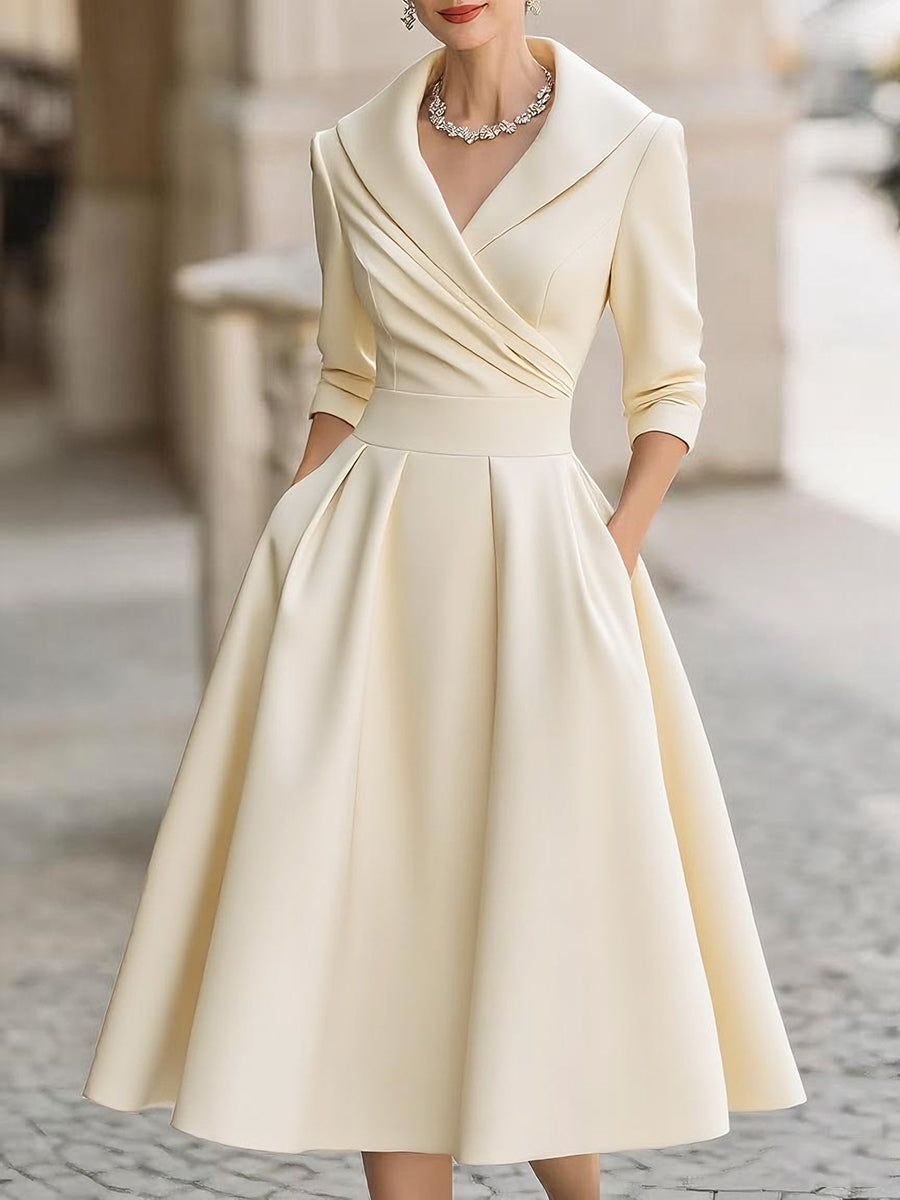 Robe Midi Vintage – Élégance Lumina Vancouver