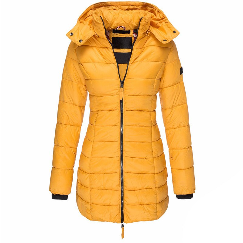 Doudoune Femme Automne/Hiver avec Capuche & Fermeture Zippée