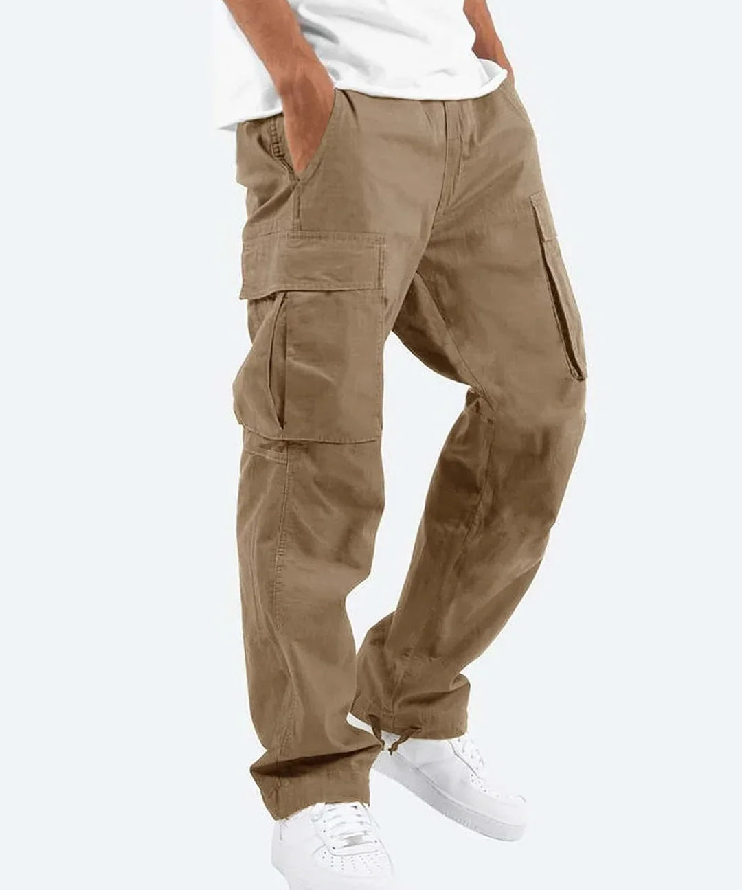 Pantalon Cargo Homme Décontracté avec Poches Latérales
