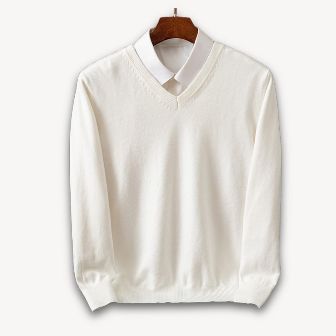 Pull V-Neck en Cachemire
