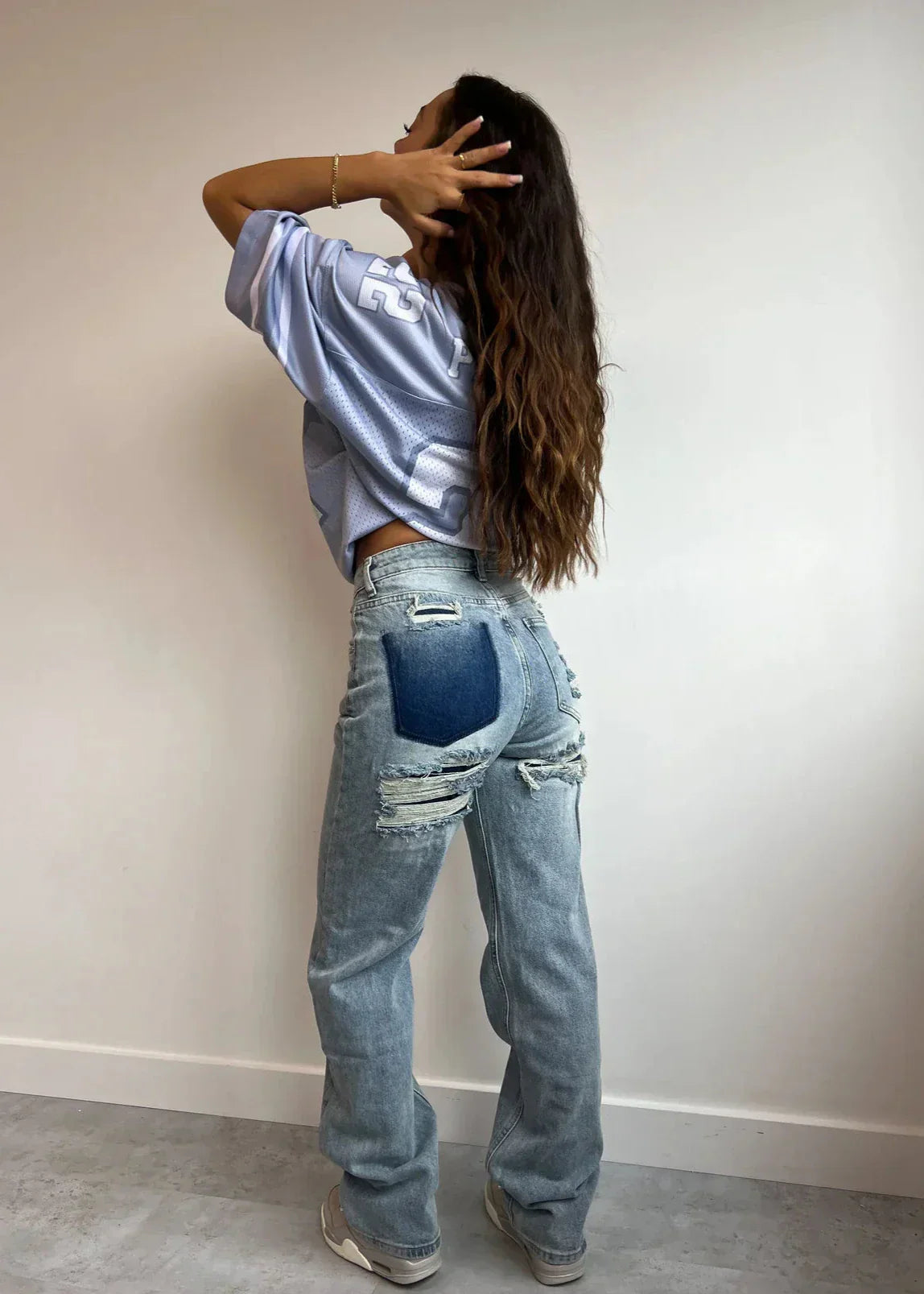 Jean Ripped Taille Haute Vintage