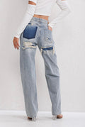 Jean Ripped Taille Haute Vintage