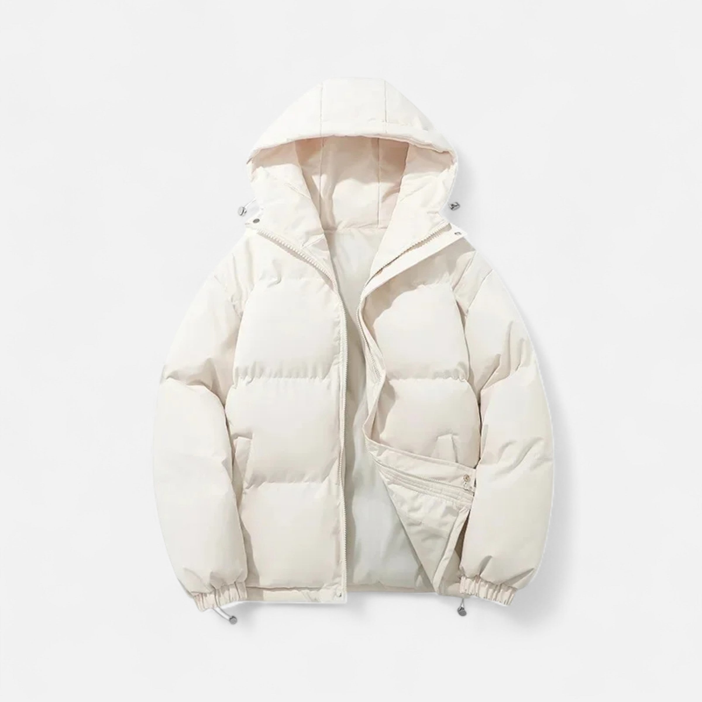 Veste Puffer Unisexe en Coton avec Capuche – Style Premium