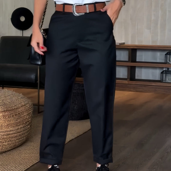 Pantalon Élégant à Rayures