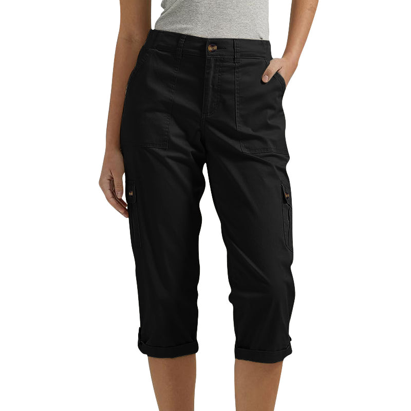 Shorts casual pour femmes avec plusieurs poches et taille haute