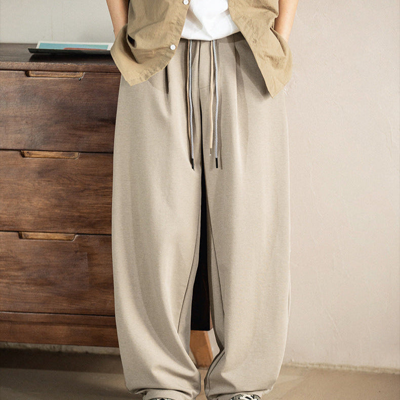 Pantalon Large Décontracté avec Cordon de Serrage Ajustable – Confort