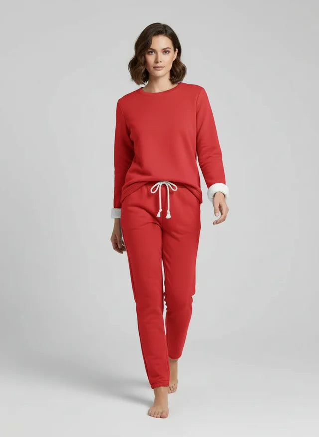 Ensemble détente féminin en tissu doux et raffiné